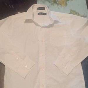 White button down Nautica boys size 12 shirt